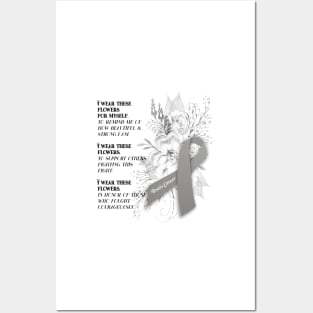 Brain Cancer Support Posters and Art